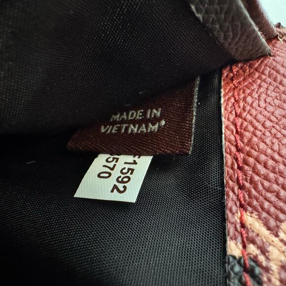 Coach Pop Slim Envelope Wallet Bramble Rose Metallic Cherry Floral F53570 - Picture 9 of 15